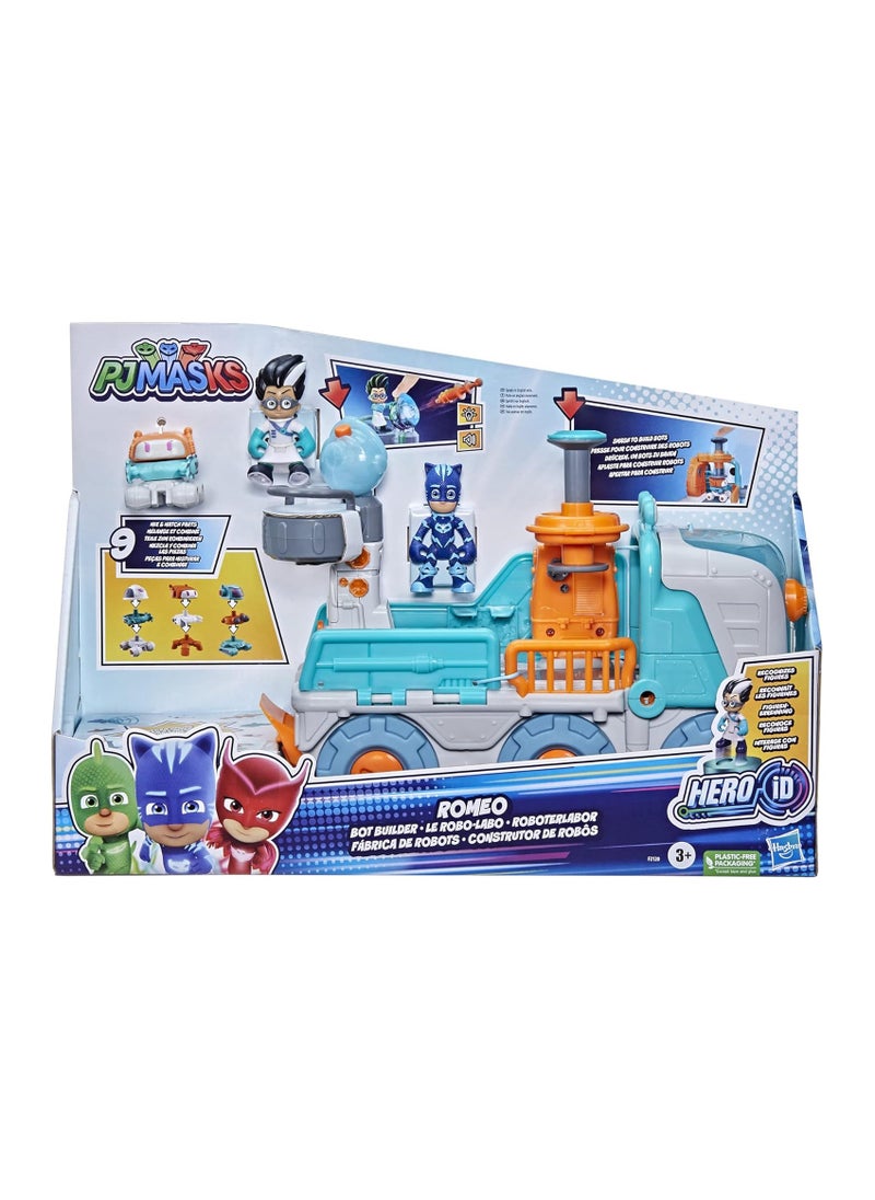 PJ Masks Romeo Bot Builder Vehicle Playset with Lights and Sounds