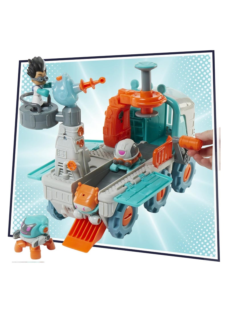 PJ Masks Romeo Bot Builder Vehicle Playset with Lights and Sounds