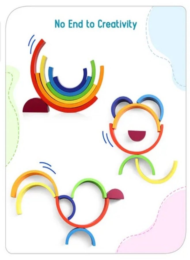 Babyhug Rainbow Nesting Stacker 7 Pieces +6 M