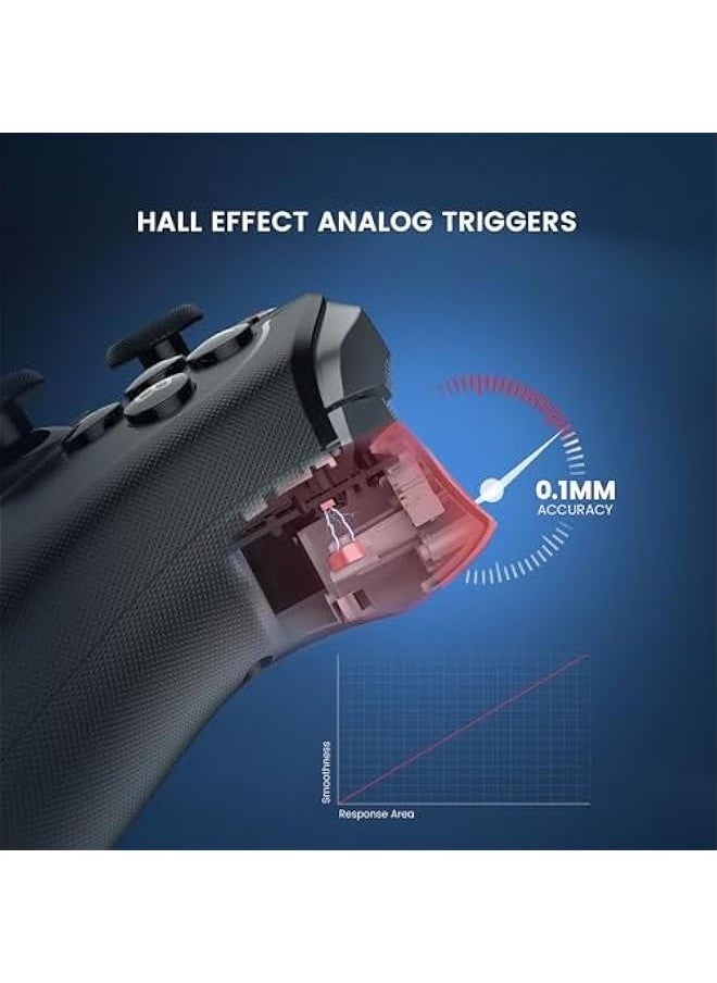 T4 Cyclone Pro Wireless Pro Controller for Switch/Lite/OLED, Hall Effect Controller (No Drifting) for Windows PC, macOS, Steam Deck, Android  iOS