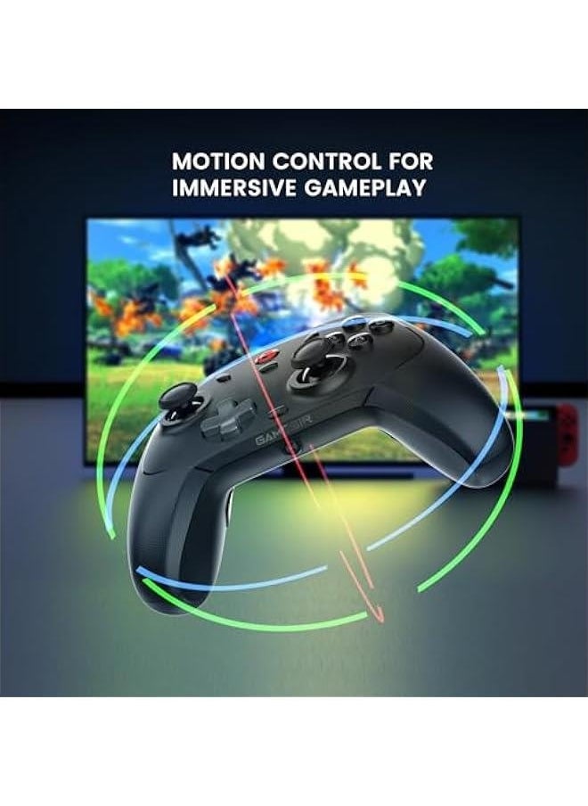 T4 Cyclone Pro Wireless Pro Controller for Switch/Lite/OLED, Hall Effect Controller (No Drifting) for Windows PC, macOS, Steam Deck, Android  iOS
