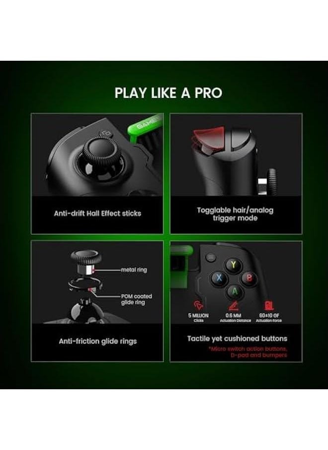 X4 Aileron Bluetooth Controller for Android,Mobile Gaming Controller with Hall Effect Joysticks, Play Xbox, Call of Duty, Fortnite  More - Officially Licensed