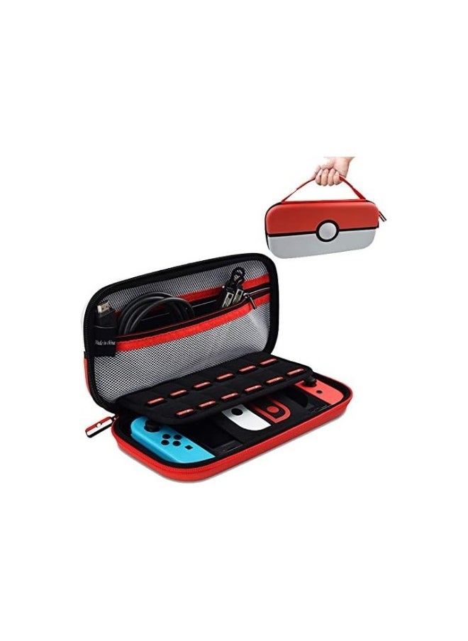 Carrying Case for Nintendo Switch, Pokémon Travel Case Protective Hard Case for Nintendo Switch Console and Accessories