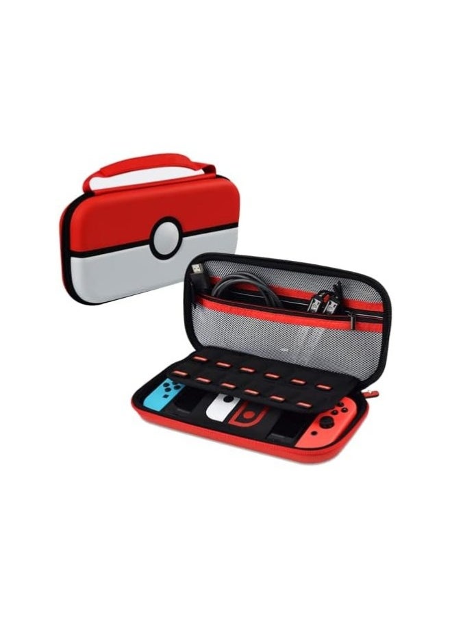 Carrying Case for Nintendo Switch, Pokémon Travel Case Protective Hard Case for Nintendo Switch Console and Accessories