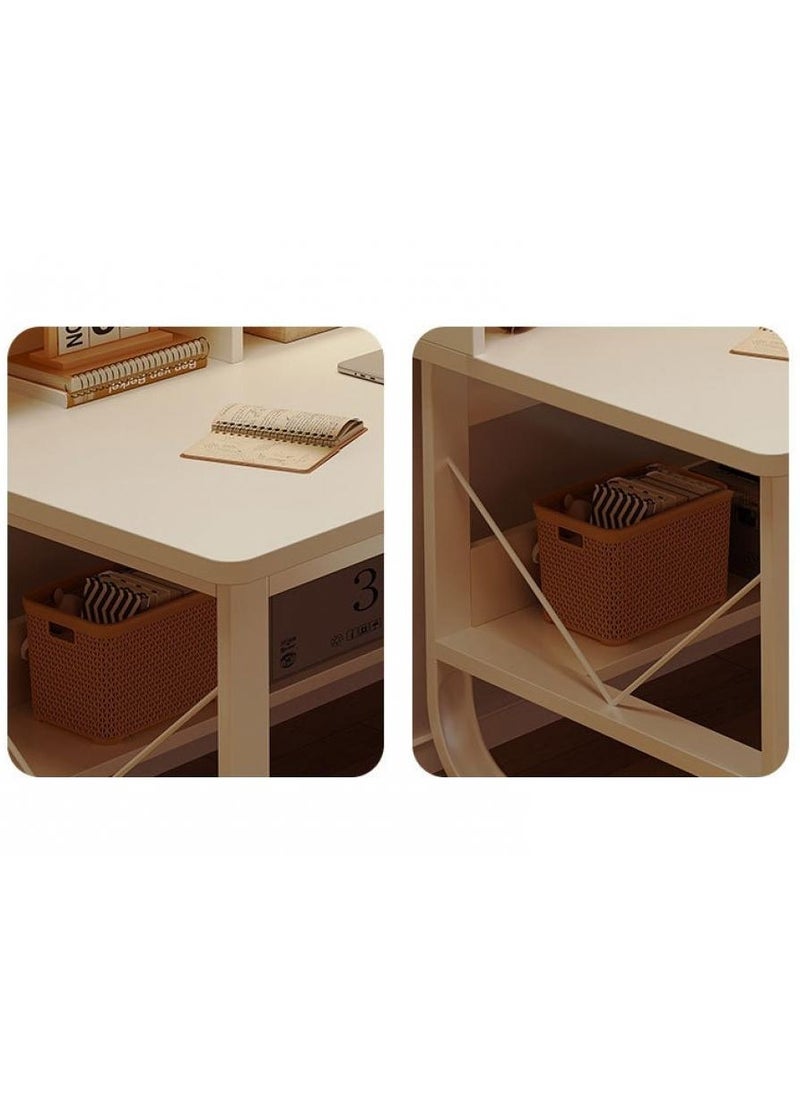 120 cm Home Office Desk with Storage （wood color-120*60cm）