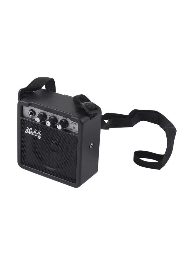 Guitar Amplifier Speaker With Volume Adjustment Black