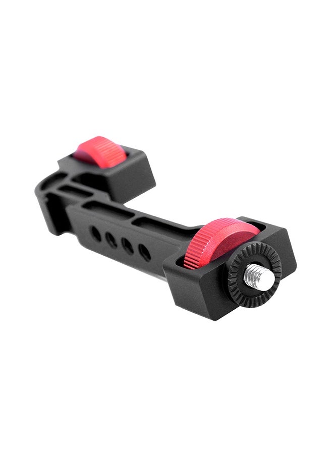 Extension Bracket Holder Support Cold Shoe Mount Black/Red