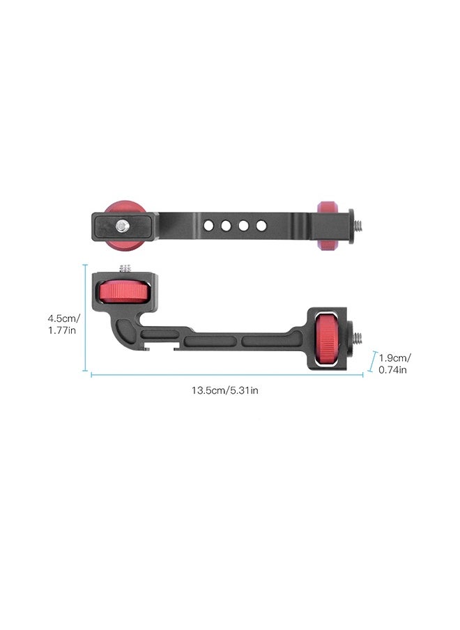 Extension Bracket Holder Support Cold Shoe Mount Black/Red