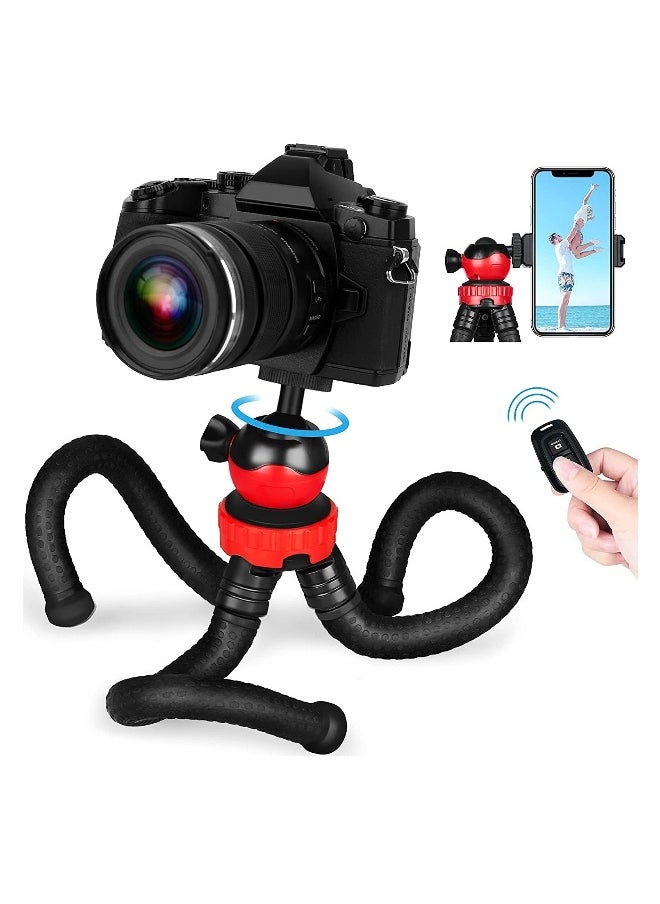 Mobile Phone Tripod, Portable Flexible Tripod, Flexible Smart Phone/Camera Tripod, Mini Video Blog Tripod, With Wireless Remote Control, Compatible With Iphone and other Android Phones