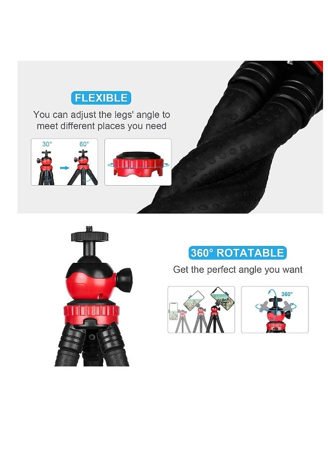 Mobile Phone Tripod, Portable Flexible Tripod, Flexible Smart Phone/Camera Tripod, Mini Video Blog Tripod, With Wireless Remote Control, Compatible With Iphone and other Android Phones