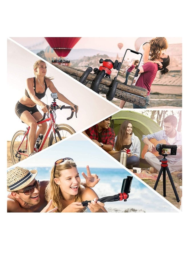 Mobile Phone Tripod, Portable Flexible Tripod, Flexible Smart Phone/Camera Tripod, Mini Video Blog Tripod, With Wireless Remote Control, Compatible With Iphone and other Android Phones