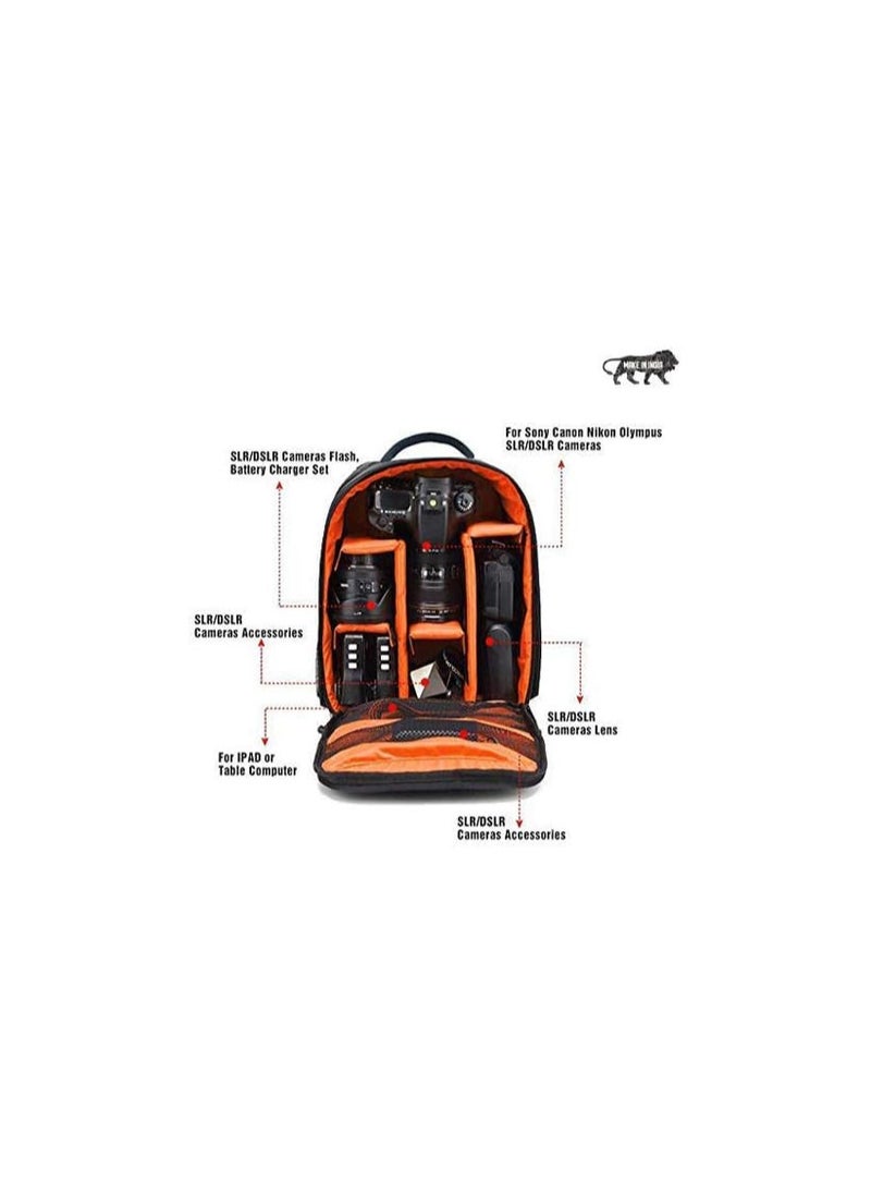 SMILEDRIVE® Waterproof DSLR Backpack Camera Bag