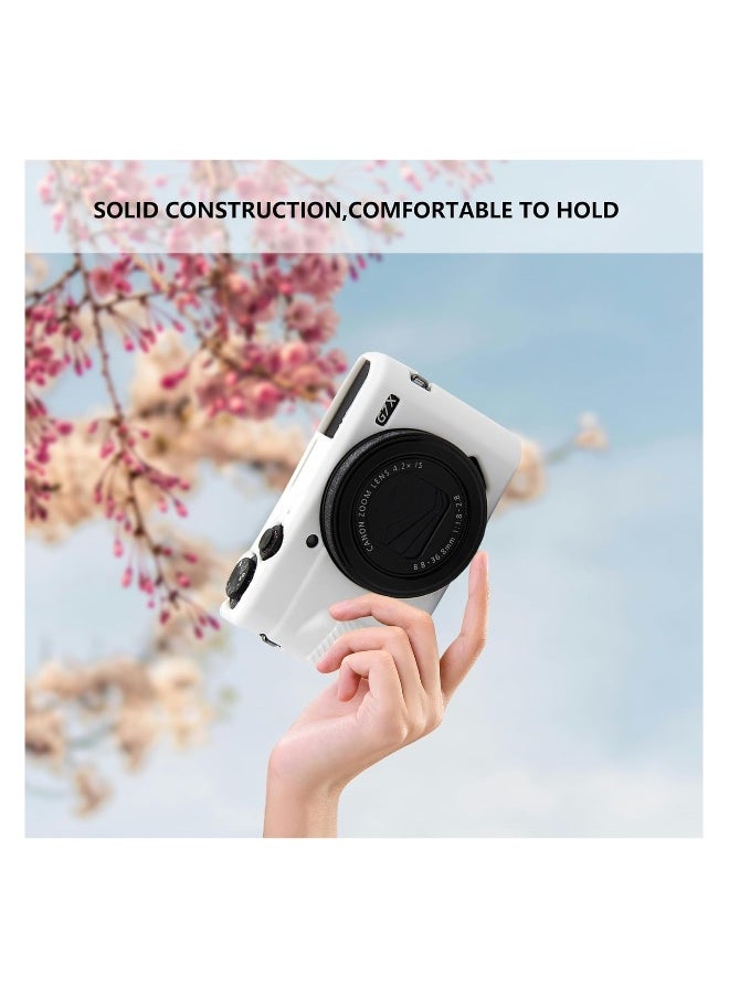 G7X Mark II Camera Case, Soft Silicone Protective Case, Canon PowerShot G7X Mark II Camera Slim and Lightweight Case (without Lens Cap)
