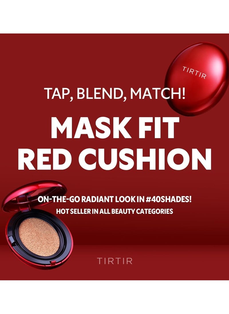 TIRTIR Mask Fit Red Cushion #21W Natural Ivory 0.63 oz (18 g) Full Coverage