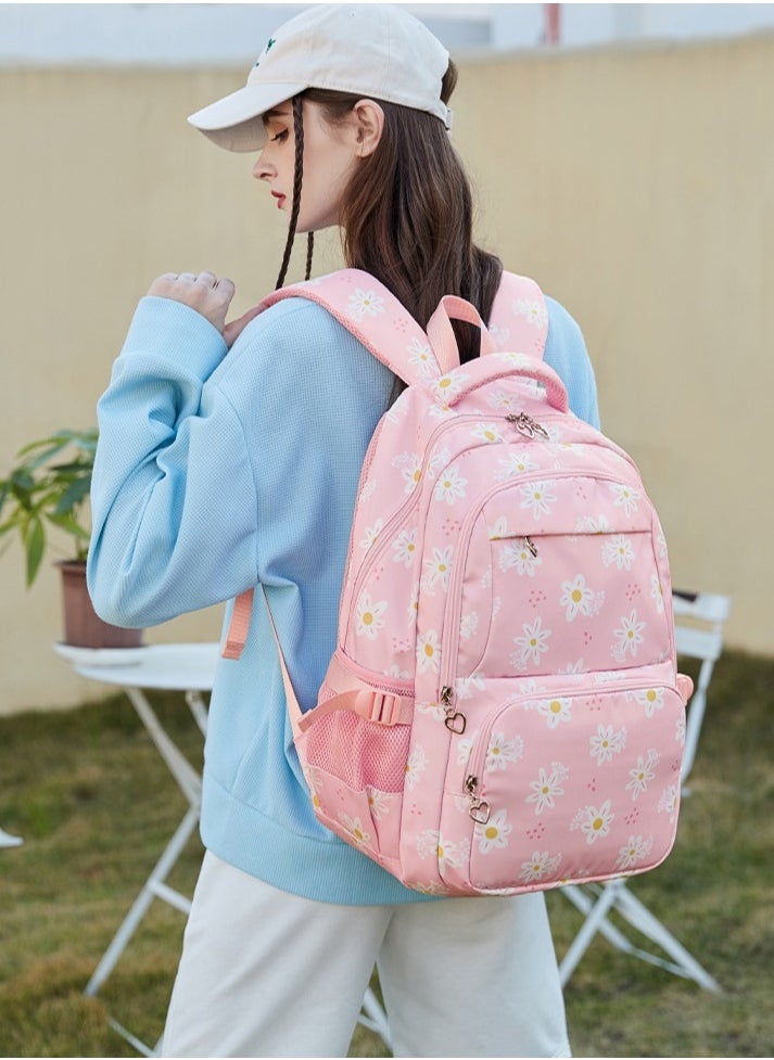 3-piece backpack combo with large capacity, breathable, waterproof, ultra-lightweight, wear-resistant, lightweight, spine protection, tonal insulated lunch bag and pencil case