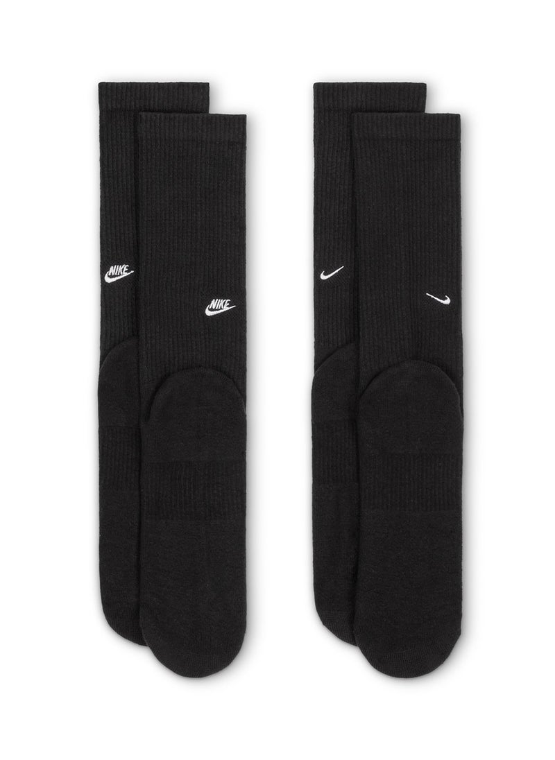 2 Pack Everyday Cush Crew Socks