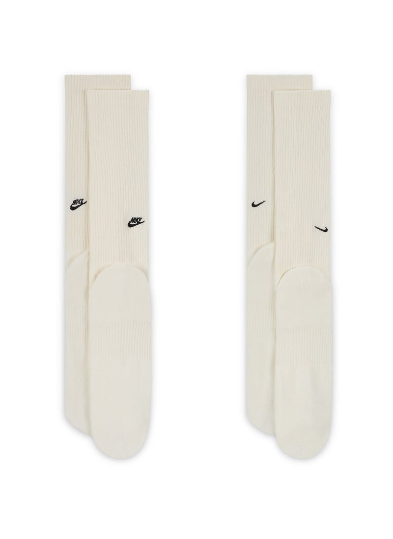 2 Pack Everyday Cush Crew Socks