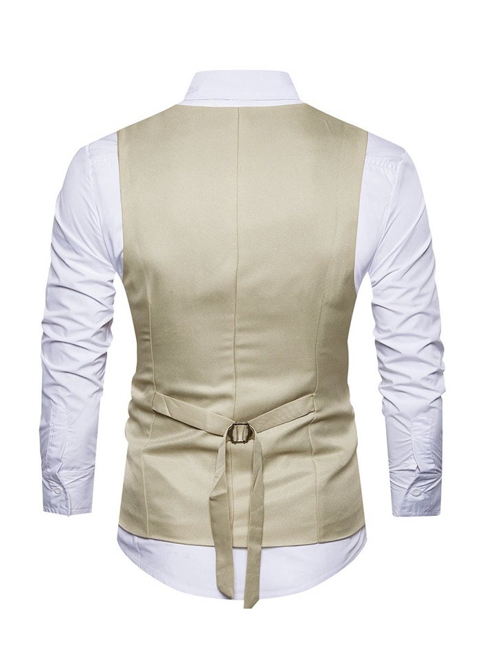 New Fashionable Herringbone Patterned Suit Vest