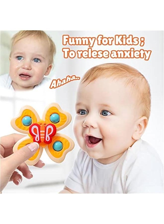 3PCS Spinner Toys for 1-3 Year Old Boys & Girls -  Cup Spinning Toys for Toddlers & Babies 12-18 Months - First Birthday Gifts