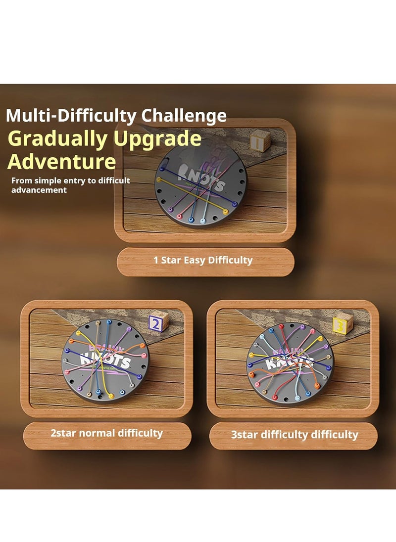 Strategy Games Rope Solving Puzzle Toy Puzzle Rope Solving Game Puzzle Sorting Board Game Parent-Child Interactive Games Fun Stress Relief Toy