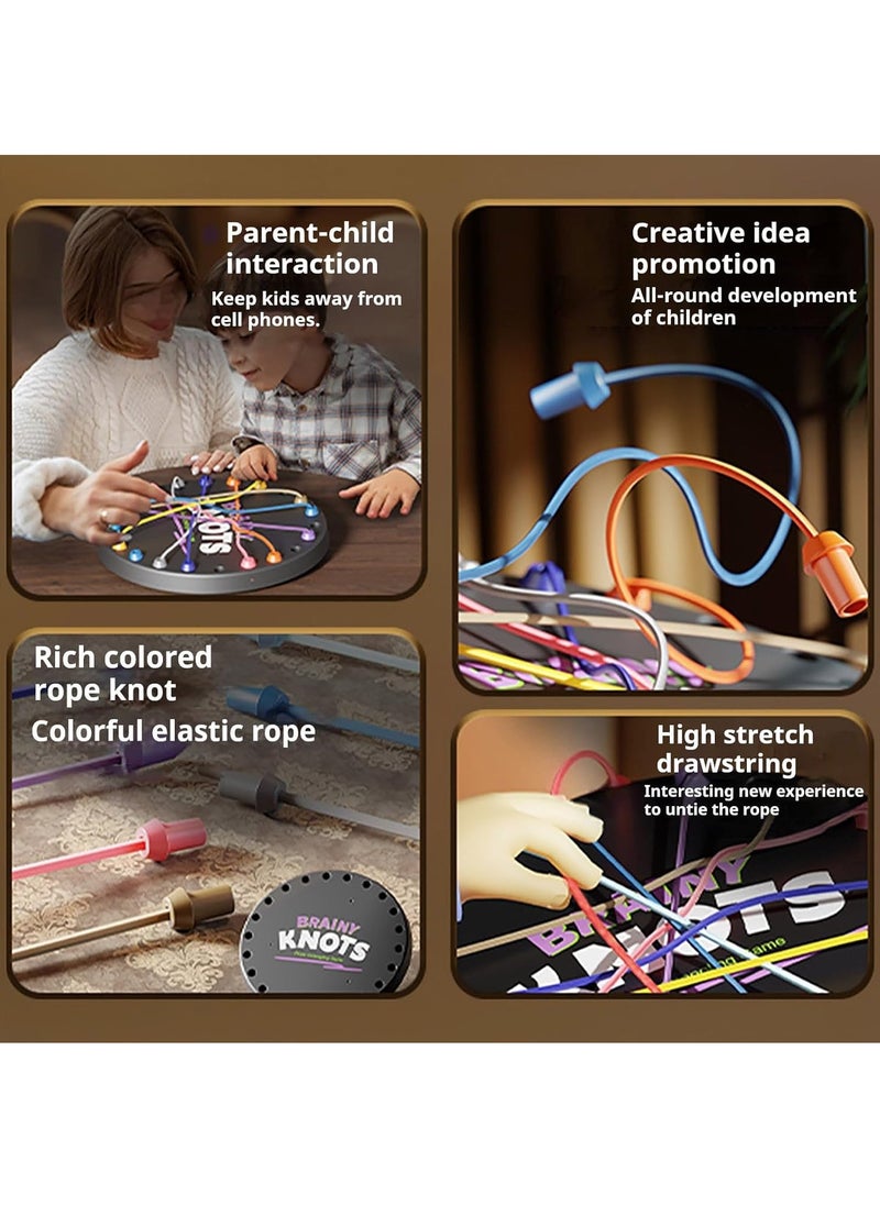 Strategy Games Rope Solving Puzzle Toy Puzzle Rope Solving Game Puzzle Sorting Board Game Parent-Child Interactive Games Fun Stress Relief Toy