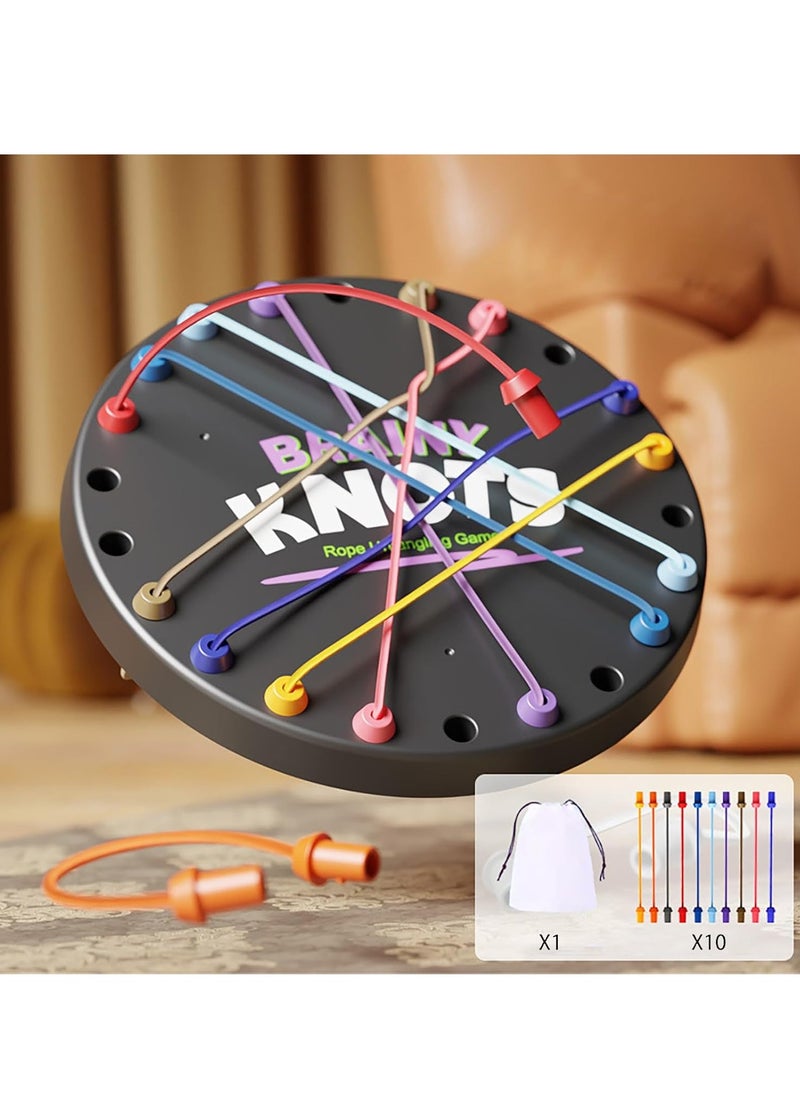 Strategy Games Rope Solving Puzzle Toy Puzzle Rope Solving Game Puzzle Sorting Board Game Parent-Child Interactive Games Fun Stress Relief Toy