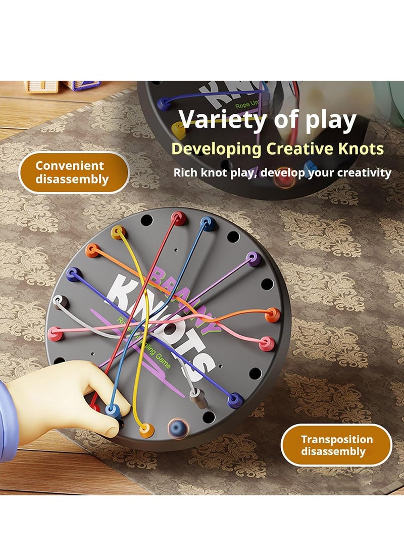 Strategy Games Rope Solving Puzzle Toy Puzzle Rope Solving Game Puzzle Sorting Board Game Parent-Child Interactive Games Fun Stress Relief Toy