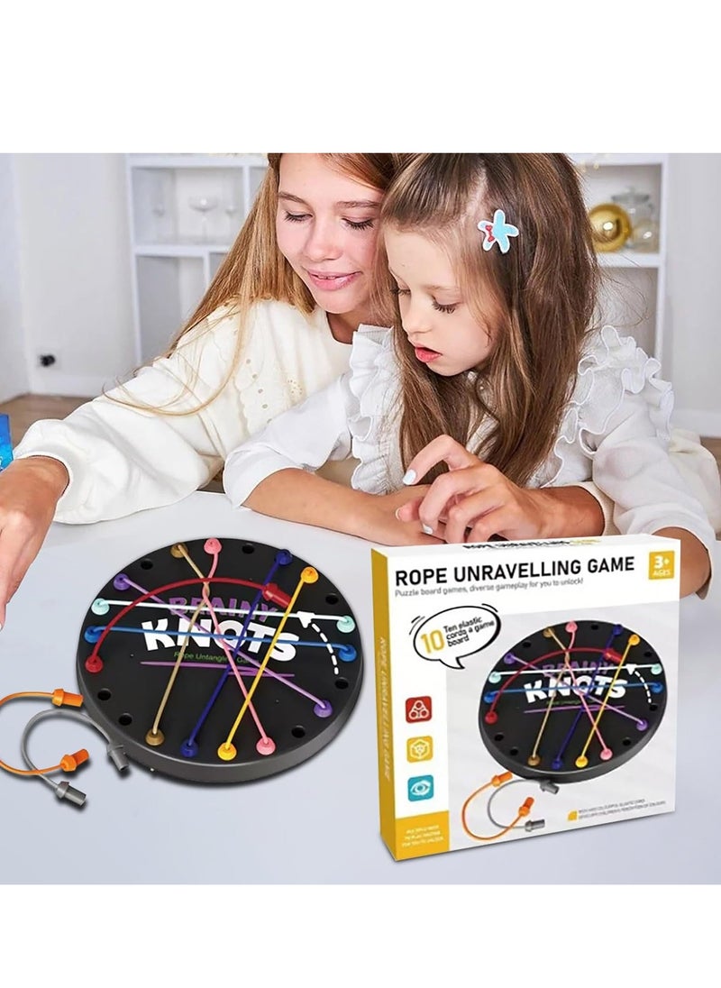 Strategy Games Rope Solving Puzzle Toy Puzzle Rope Solving Game Puzzle Sorting Board Game Parent-Child Interactive Games Fun Stress Relief Toy
