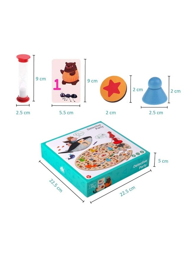 Kids Memory Matching Board Card Game for Toddlers 3 Years Old Wooden Puzzles Tabletop Games Learning Toy Age 2 3 4 5 and up Families Party