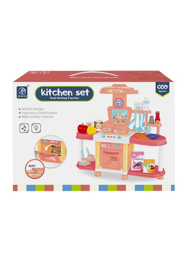 High-Quality Pretend Kitchen Play Toy set With Artistic Design for Kids 42x13.5x39.5cm