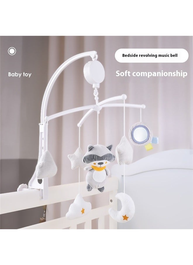 Bed Bell Rattle，Nursery Mobile Crib Wind Chime Mobile Adorable Rotate Music Ring Crib Ornament for Baby Room