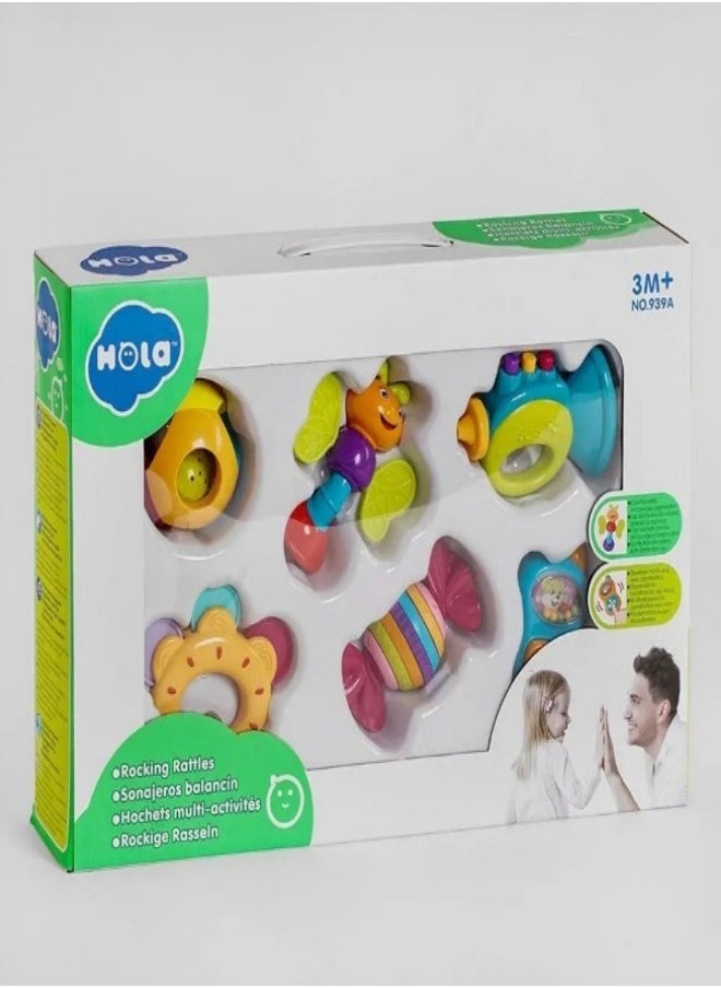 Hola Rocking Rattles Toy +3