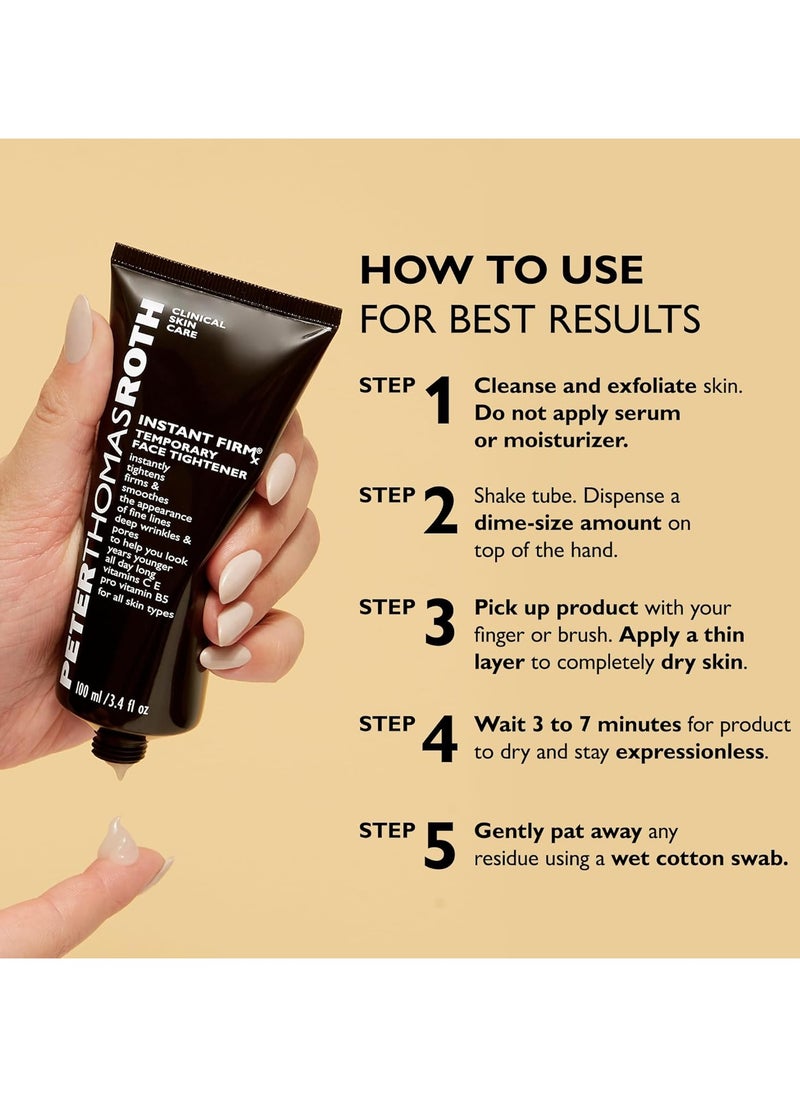 Instant FIRMx Temporary Face Tightener | Firm and Smooth the Look of Fine Lines, Deep Wrinkles and Pores (3.4 ounce)