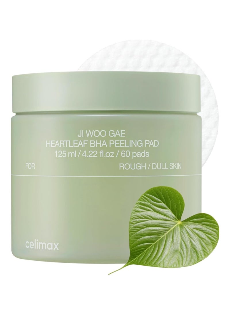 Celimax Ji.Woo.Gae Heartleaf BHA Peeling Pad 60 Pad, 125ml