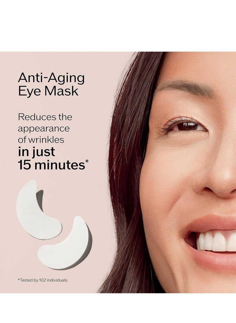 Shiseido Benefiance WrinkleResist24 - Pure Retinol Express Smoothing Eye Mask - 12 Sets of Two Eye Masks - Reduces Appearance of Wrinkles in 15 Minutes