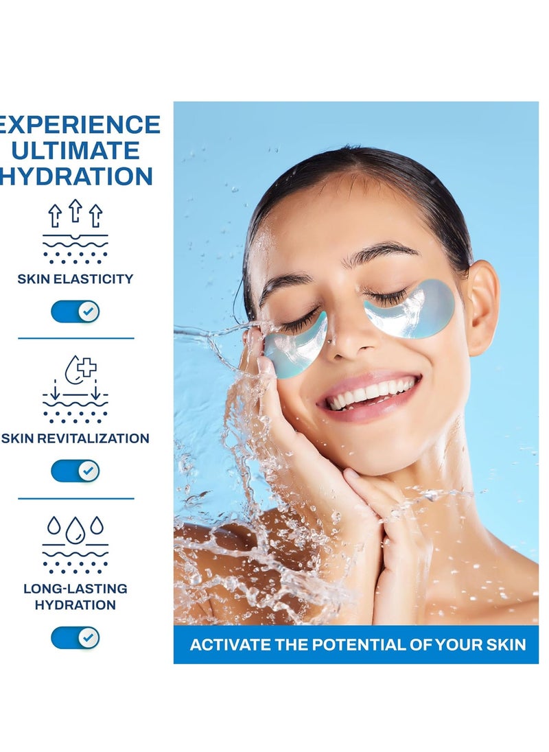 Under Eye Patches for Puffy Eyes and Dark Circles – Hydrating Eye Mask with Hyaluronic Acid Collagen & Caffeine – Skin Care for Women and Men 30 pairs