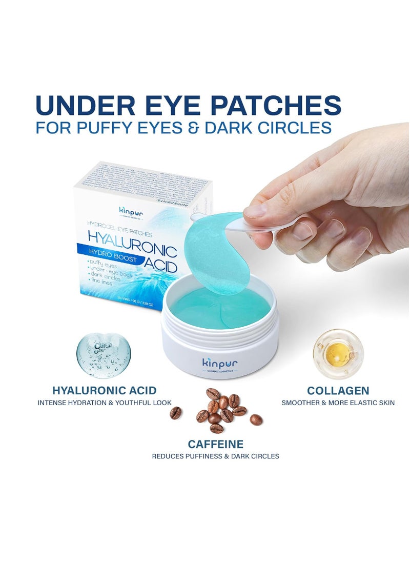 Under Eye Patches for Puffy Eyes and Dark Circles – Hydrating Eye Mask with Hyaluronic Acid Collagen & Caffeine – Skin Care for Women and Men 30 pairs