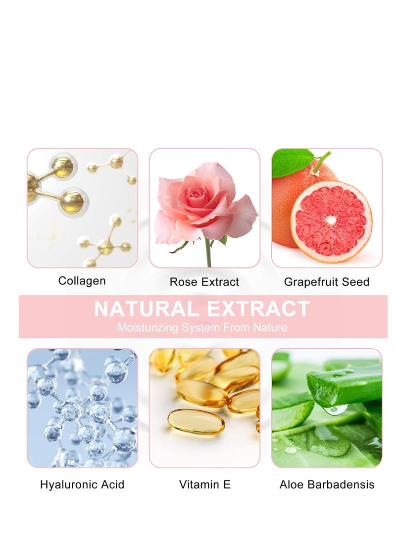 Eye Mask-30 Pairs Rose Under Eye Patches Skin Care Products,Eye Masks Skincare for Dark Circles and Puffiness, Reduce Wrinkles, Eye Bags and Fine Lines, for Women and Man