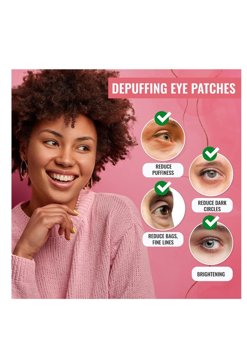 Look At Me Under Eye Patches (10 Pairs). Korean Skin Care Green Tea Hydrogel Eye Patch/Eye Pads. Dark Circle Remover and Collagen Eye Mask for Puffy Eyes. Gel Under Eye Brightener/Eye Depuffer