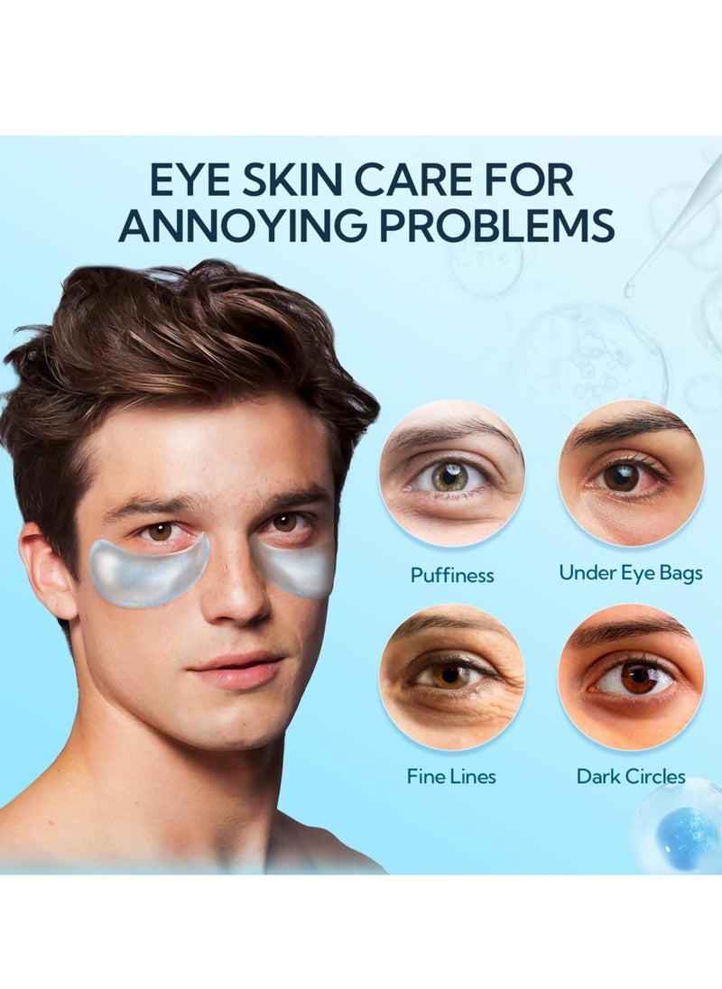LANBENA Hyaluronic Acid Hydra-Gel Eye Mask Sheet Collagen Eye Patches Skin Care Eye Gel for Moisturizing Remove Dark Circles Eye Bag (30 Pairs)