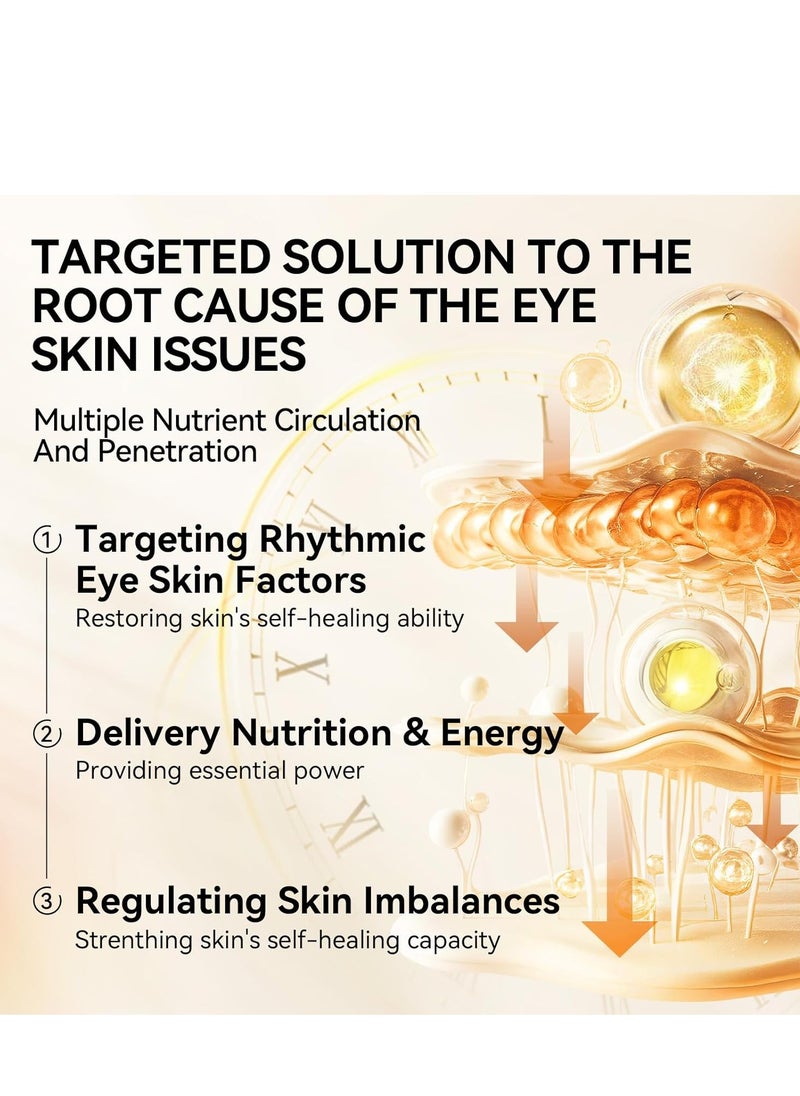 LANBENA Vitamin C Under Eye Patches for Dark Circles and Puffy Eyes, Cooling Eye Masks for Eye Bags, Fine Lines & Wrinkles Reduce, Anti-Aging, with Niacinamide Hydra-Gel Collagen-30 Pairs