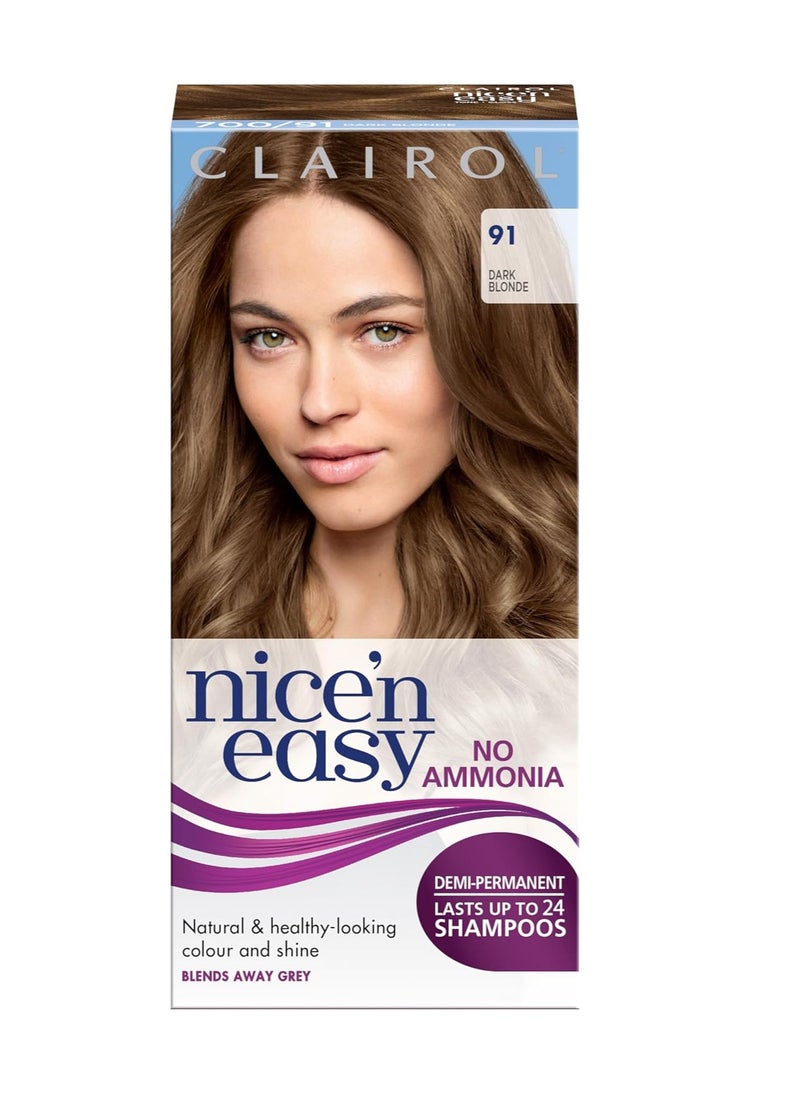 Nicen Easy No Ammonia Hair Dye 91 Dark Blonde