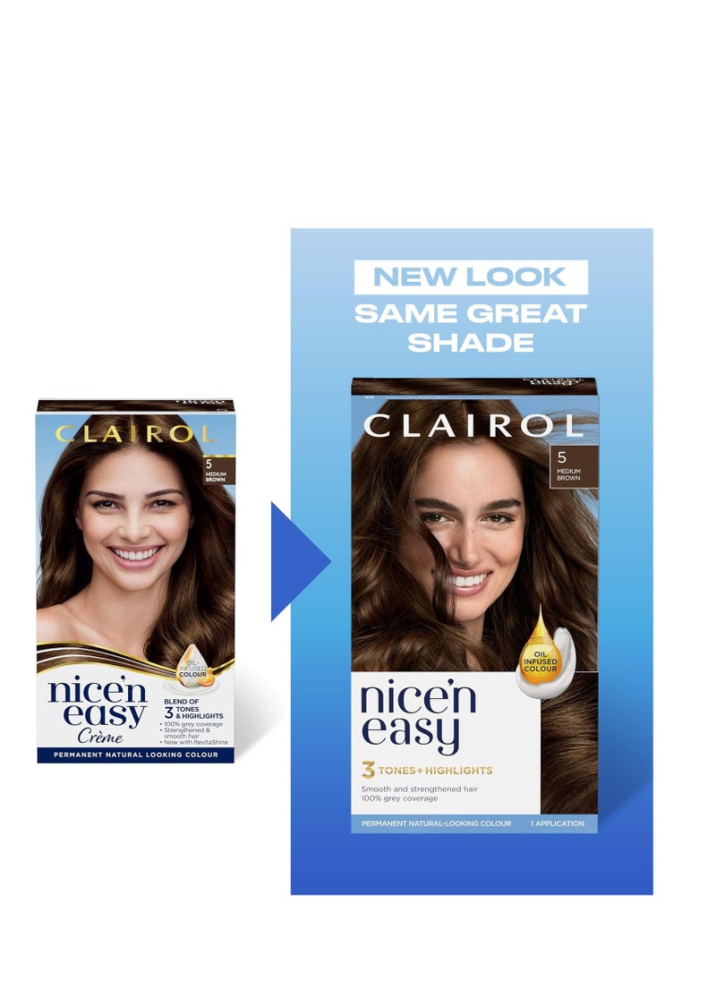 Nicen Easy Creme Natural Looking Oil Infused Permanent Hair Dye 8GN Medium Golden Neutral Blonde