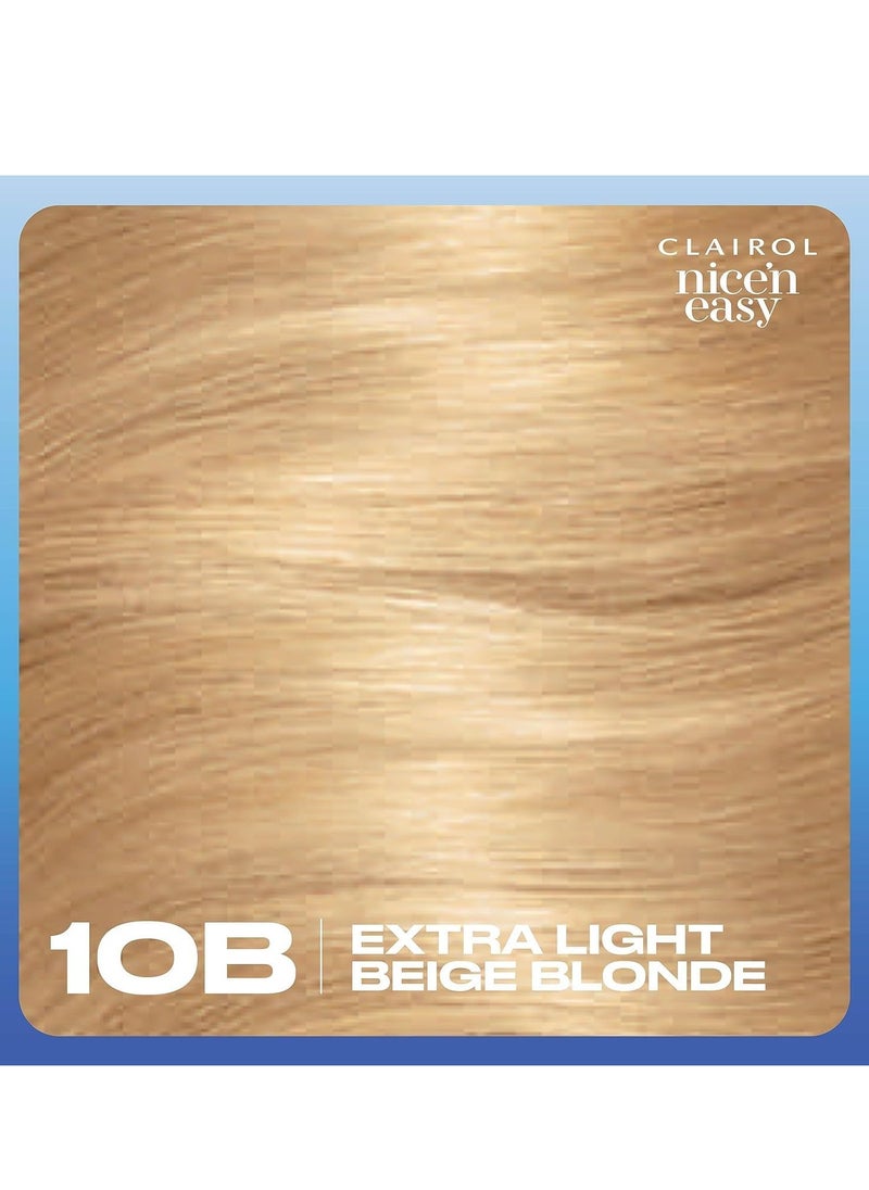 Nicen Easy Creme Natural Looking Oil Infused Permanent Hair Dye 10B Extra Light Beige Blonde