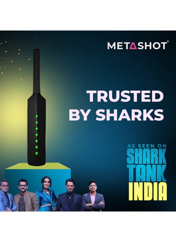Merlin Metashot Augmented Reality Smart Cricket Bat with Game Compatible with TVs, PC/Mac, iOS/Android, Tabs/iPad