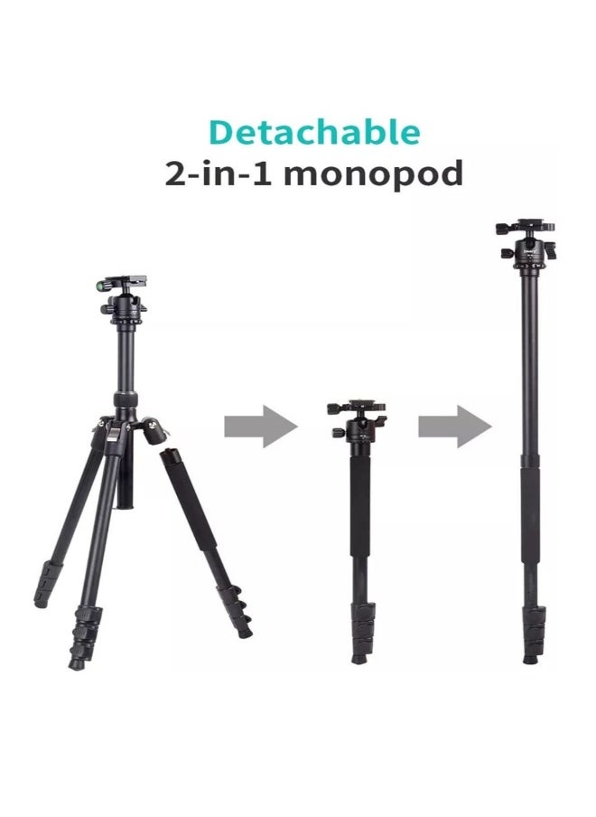 2-IN-1 Monopod tripod 360° Rotation Ball Head with Stable Hook 2-IN-1 Monopod Professional Tripod Stand for Tablet Mobile DSLR camera Action camera(Type 325-NB30)