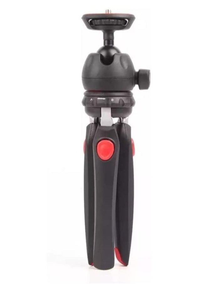 Top Mini Portable Fold-able Extendable Tripod Stand for Mobile Phones and DSLR with Universal Mobile Phone Holder Convenient Telescopic Mini Tripod Table(MT-35)