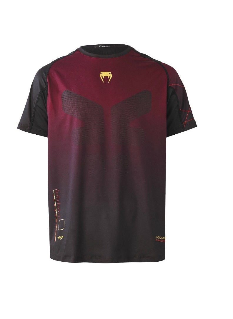 VENUM TACTICAL XT DRY TECH T-SHIRT BLACK/BURGUNDY/GOLD