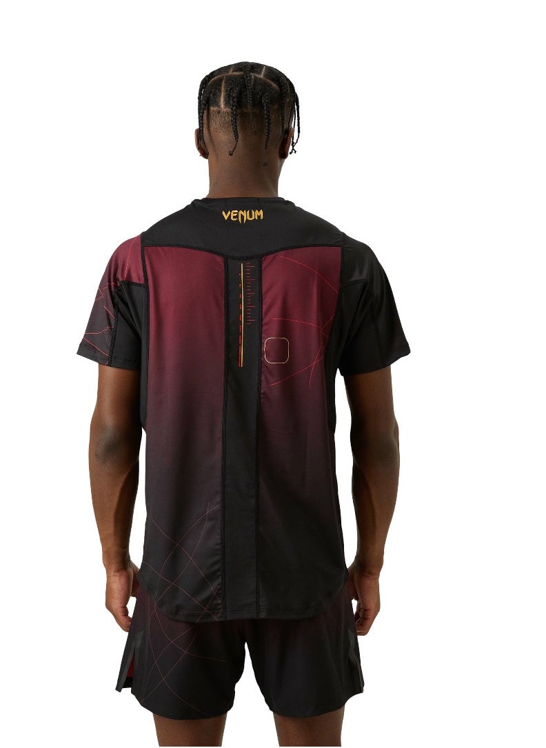 VENUM TACTICAL XT DRY TECH T-SHIRT BLACK/BURGUNDY/GOLD
