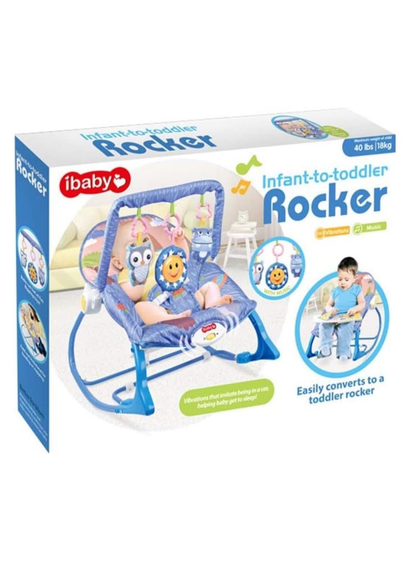 Colorful Baby Rocking Chair with Musical Bliss and Hanging Toys